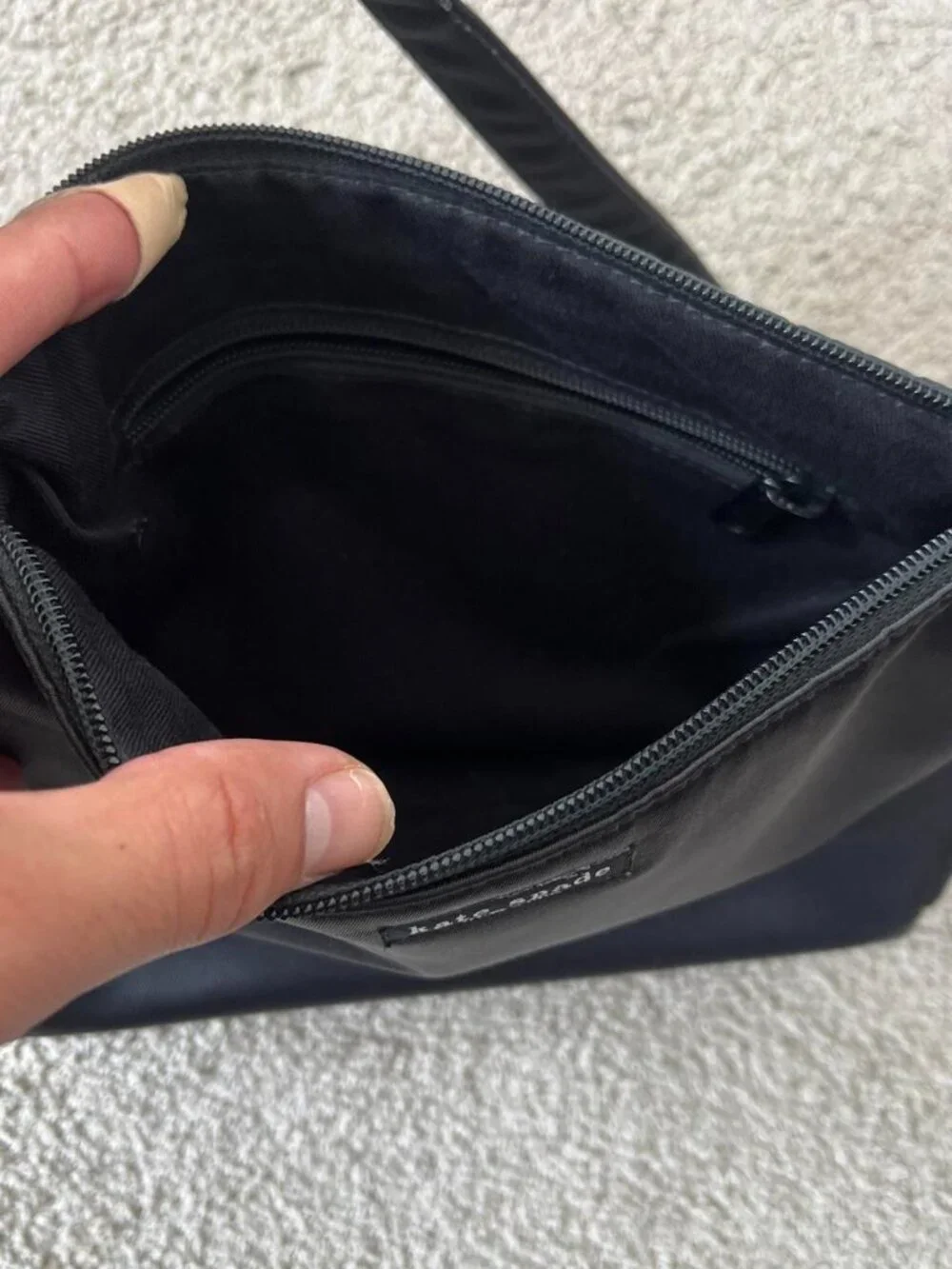 Kate Spade Bag Black Nylon Shoulder Purse Vintage